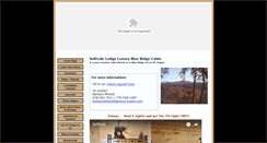 Desktop Screenshot of blueridgeluxurycabin.com